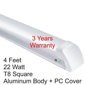 Premium Quality Aluminum LED Tube Light T8 Square 4Feet 22Watt